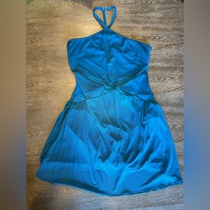 Teal Blue Women’s Strappy Back Dress